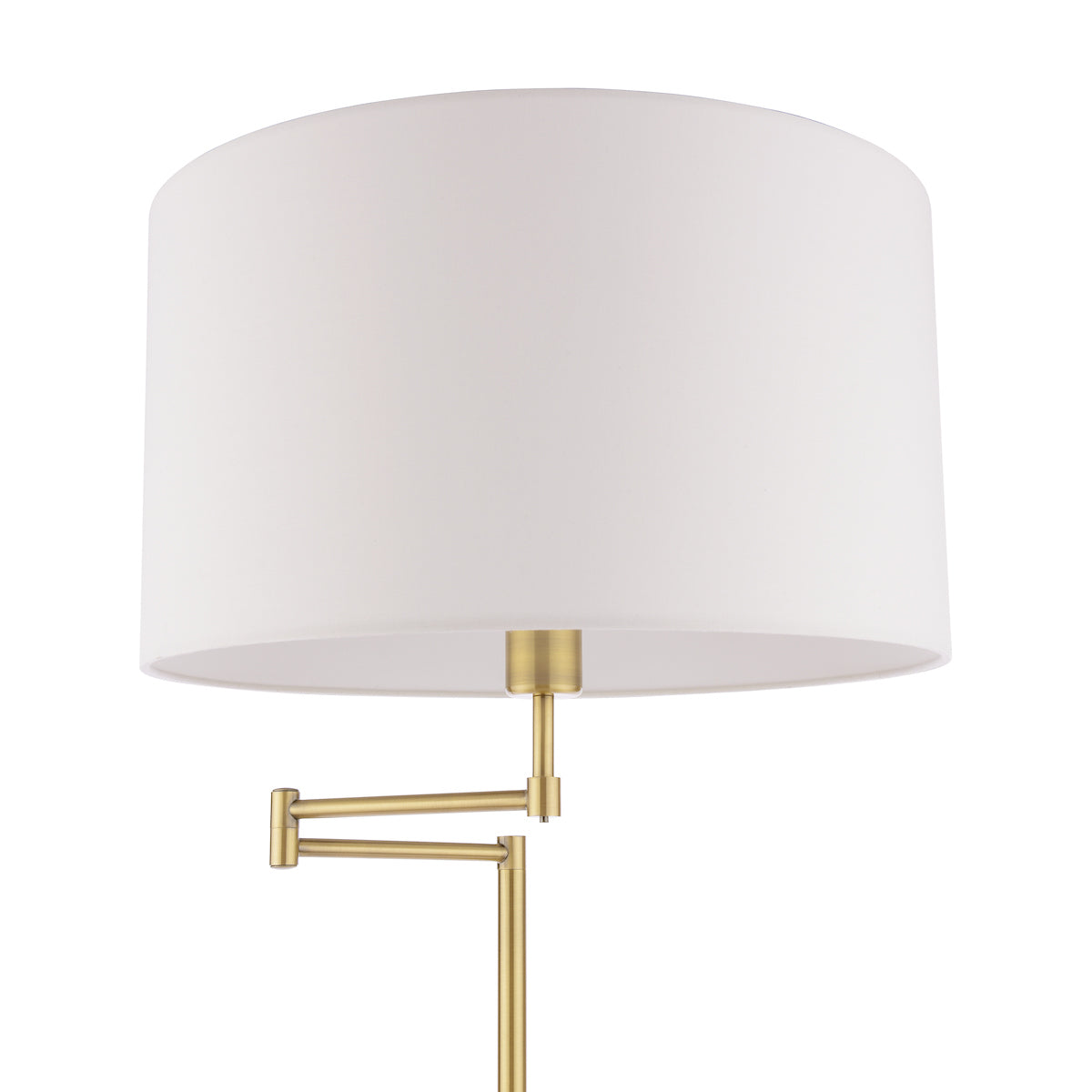 Lampada da terra Laura Ashley Marlowe Ottone Antico Con Paralume