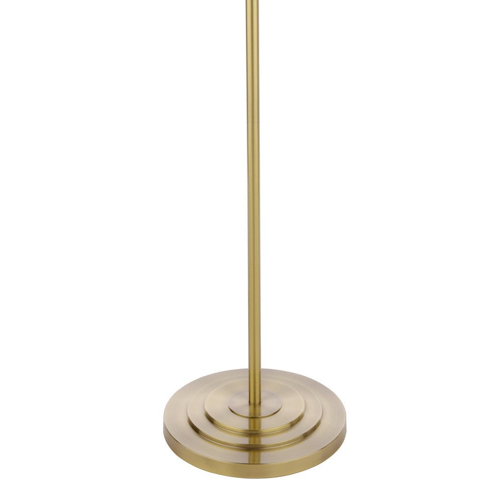 Lampada da terra Laura Ashley Marlowe Ottone Antico Con Paralume