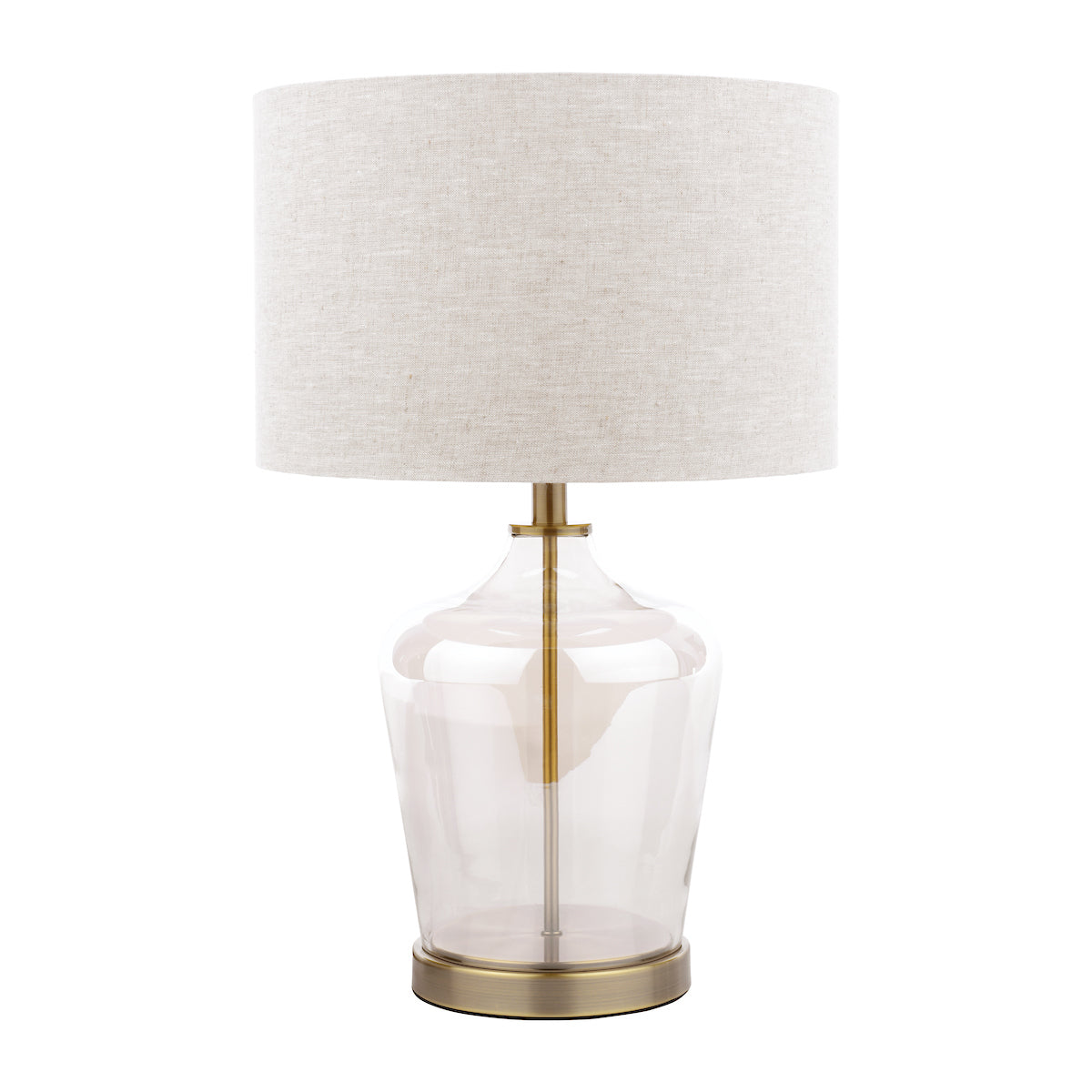 Lampada da Tavolo Touch Laura Ashley Ockley Ottone Antico con Paralume