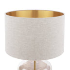 Lampada da Tavolo Touch Laura Ashley Ockley Ottone Antico con Paralume