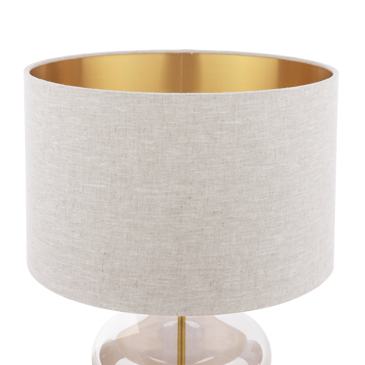 Lampada da Tavolo Touch Laura Ashley Ockley Ottone Antico con Paralume