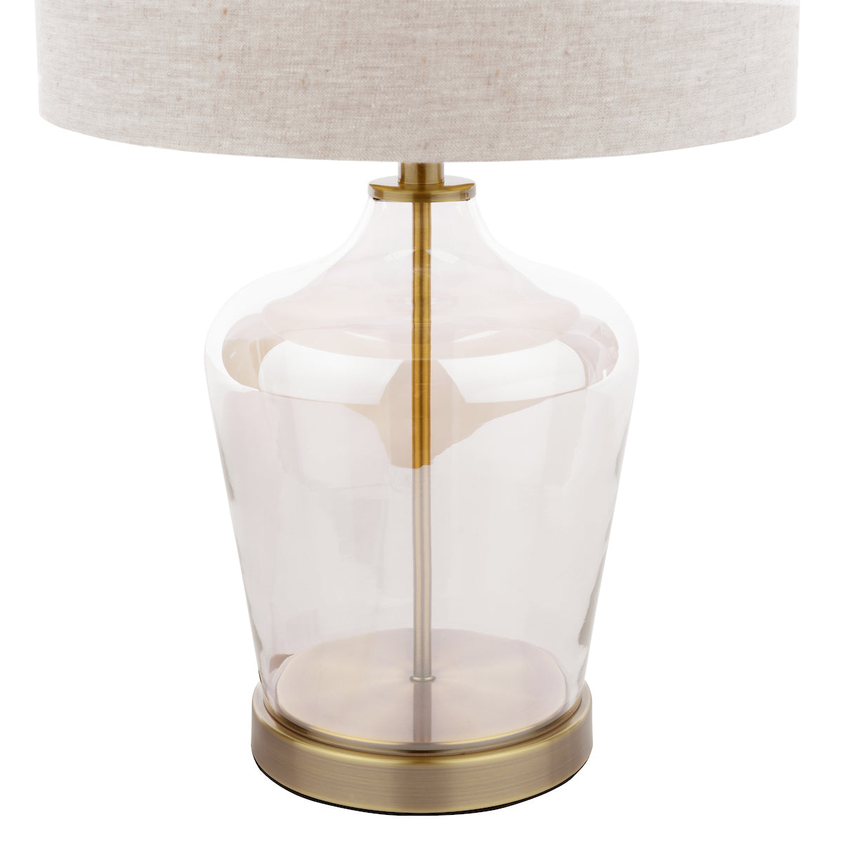 Lampada da Tavolo Touch Laura Ashley Ockley Ottone Antico con Paralume