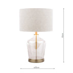 Lampada da Tavolo Touch Laura Ashley Ockley Ottone Antico con Paralume
