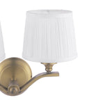Applique Laura Ashley Hemsley 2 Luci Ottone Anticato Opaco Con Paralume