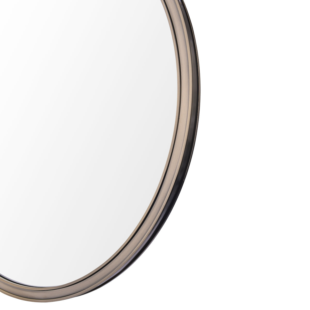 Specchio Laura Ashley Harrington Rotondo Ottone Antico e Specchio 60cm