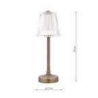Lampada da Tavolo Touch Ricaricabile LED Laura Ashley Callaghan