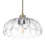 Laura Ashley Bexwell Pendant in Ottone Anticato Opaco e Vetro