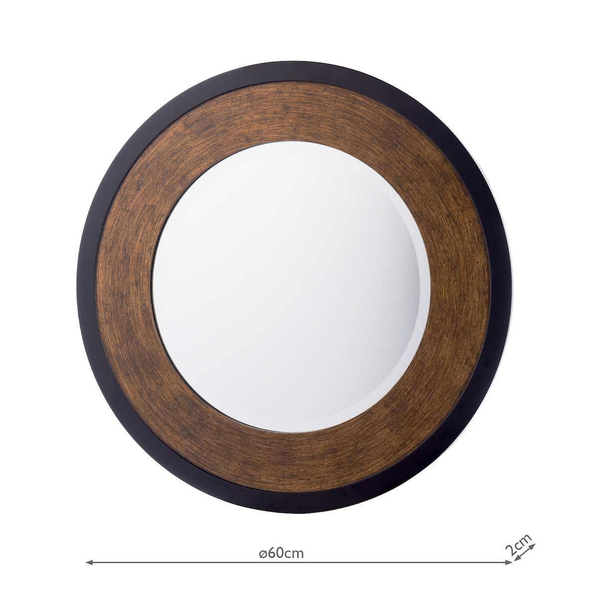 Specchio Laura Ashley Cara Bronzo Mottled 60cm