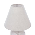 Lampada da Tavolo Laura Ashley Pussywillow Ceramica Crema Con Paralume (Confezione Doppia)