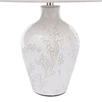 Lampada da Tavolo Laura Ashley Pussywillow Ceramica Crema Con Paralume (Confezione Doppia)