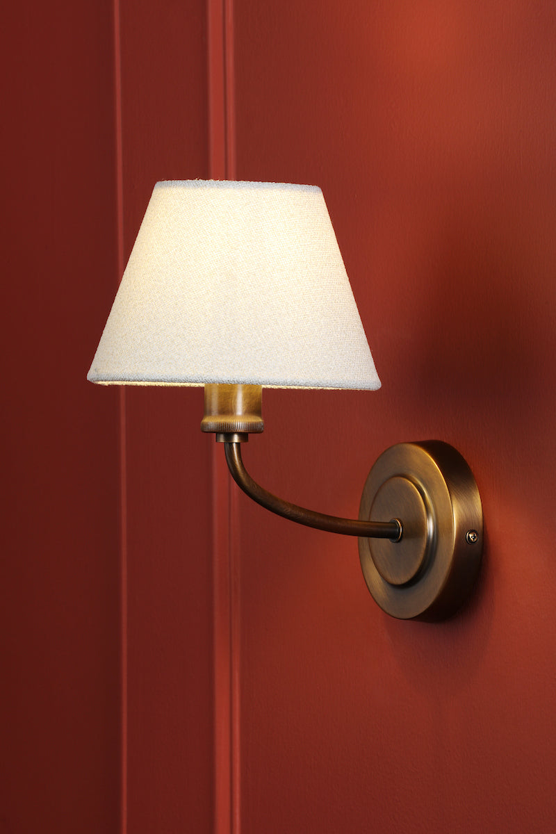 Applique Laura Ashley Denston in Bronzo Antico con Paralume