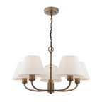 Laura Ashley Denston 5 Luci Pendenti Antico Bronzo Con Paralume