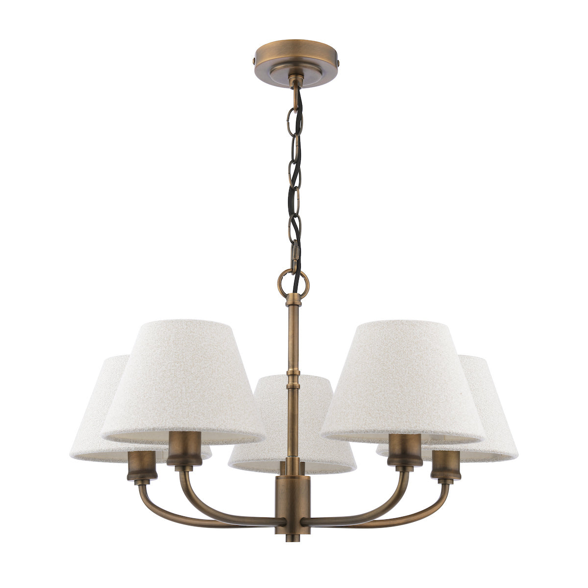 Laura Ashley Denston 5 Luci Pendenti Antico Bronzo Con Paralume