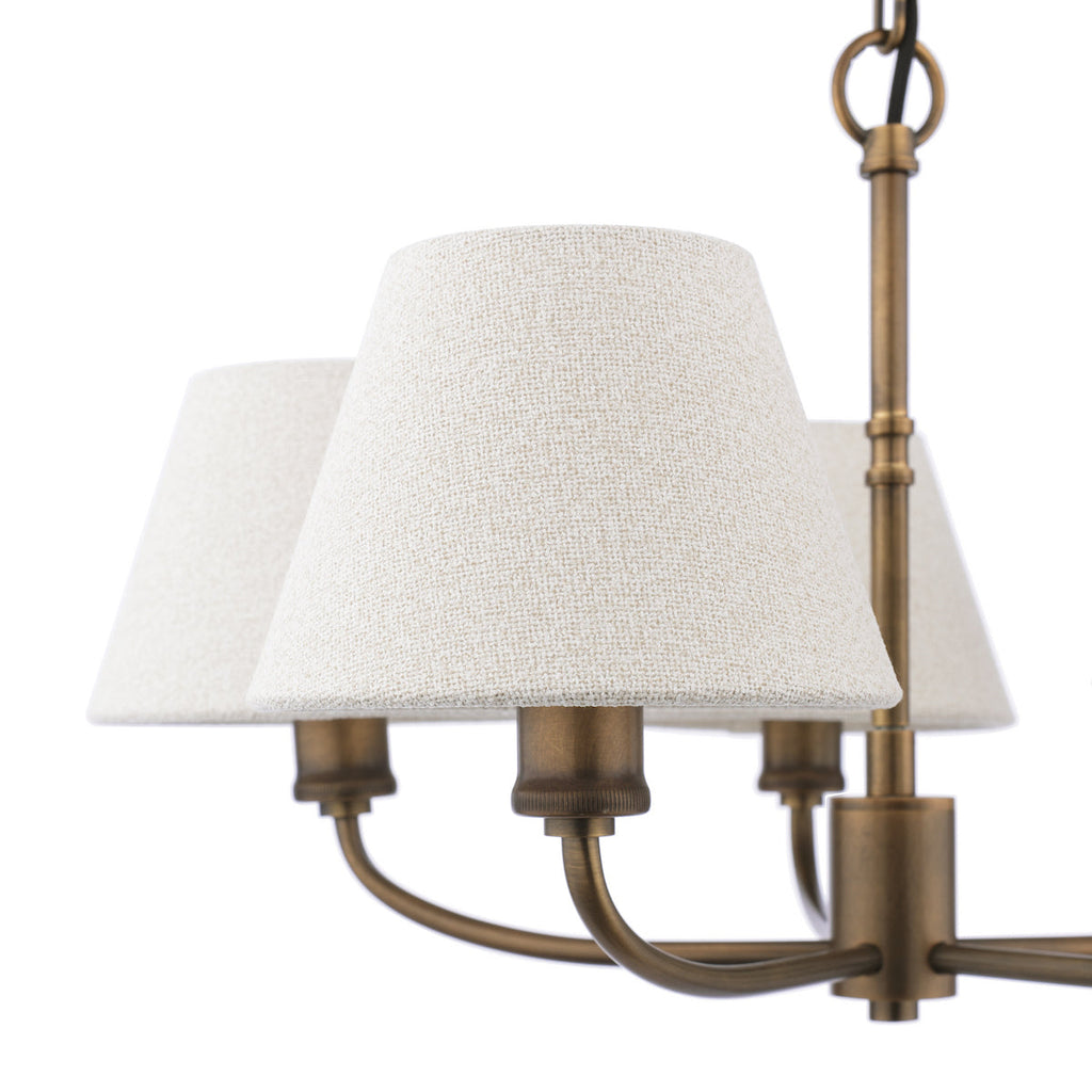 Laura Ashley Denston 5 Luci Pendenti Antico Bronzo Con Paralume