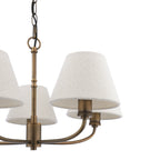 Laura Ashley Denston 5 Luci Pendenti Antico Bronzo Con Paralume