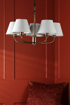 Laura Ashley Denston 5 Luci Pendenti Antico Bronzo Con Paralume