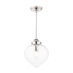 Laura Ashley Whitham Pendant in Nichel Lucido e Vetro Striato