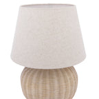 Lampada da Tavolo Rotonda Laura Ashley Fernhill Crema Opaca con Paralume