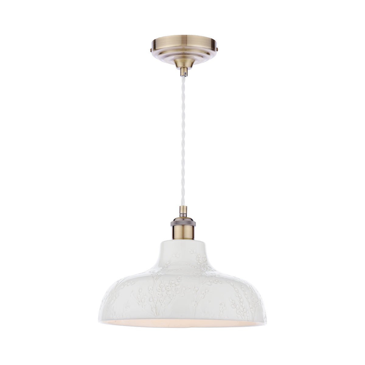 Laura Ashley Pendente Pussywillow Ceramica Bianca