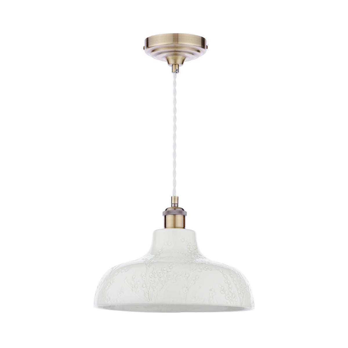 Laura Ashley Pendente Pussywillow Ceramica Bianca