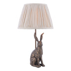 Lampada da Tavolo Laura Ashley Hare Bronzo Antico con Paralume