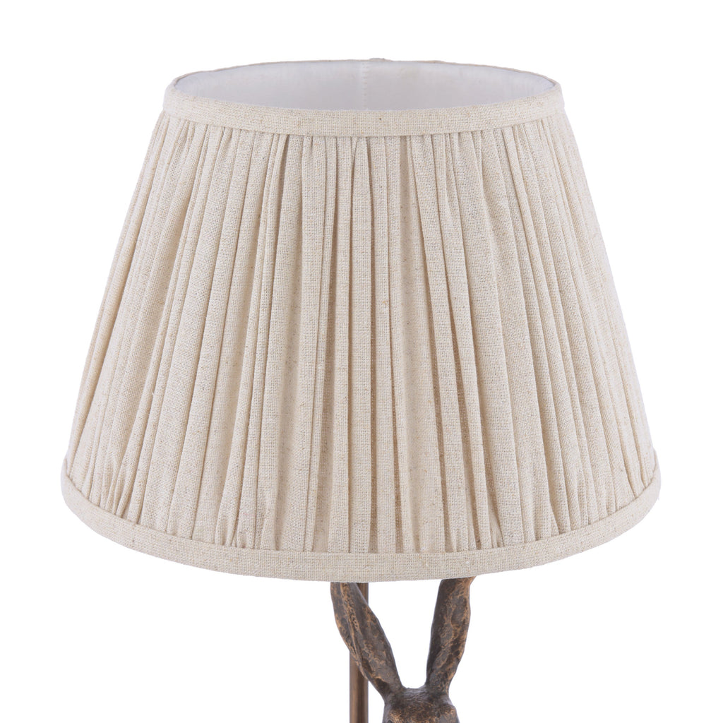 Lampada da Tavolo Laura Ashley Hare Bronzo Antico con Paralume