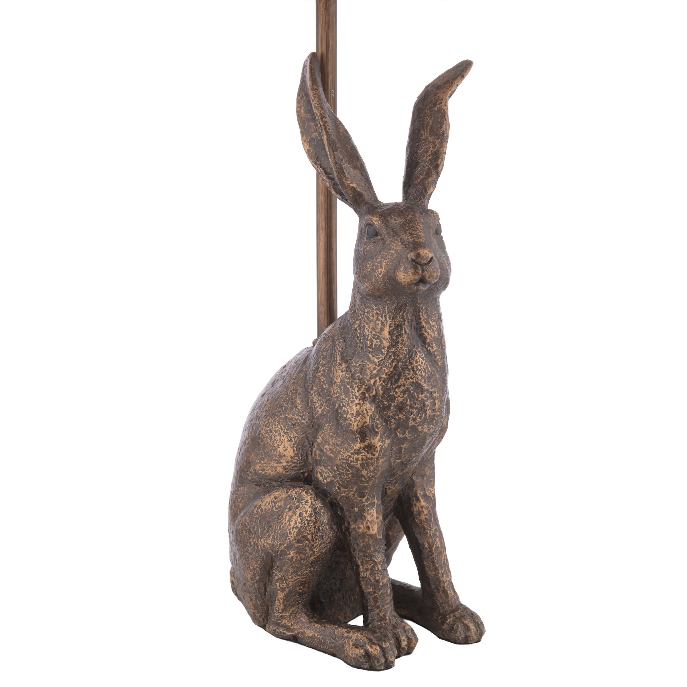 Lampada da Tavolo Laura Ashley Hare Bronzo Antico con Paralume