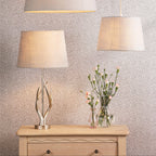 Base della lampada da tavolo Laura Ashley Mulroy Champagne con corna