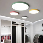 Lampada da soffitto LED rotonda con telaio in metallo