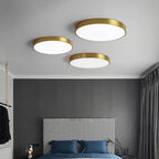 Lampada da soffitto LED rotonda con telaio in metallo