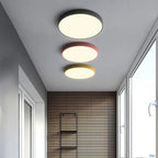 Lampada da soffitto LED rotonda con telaio in metallo