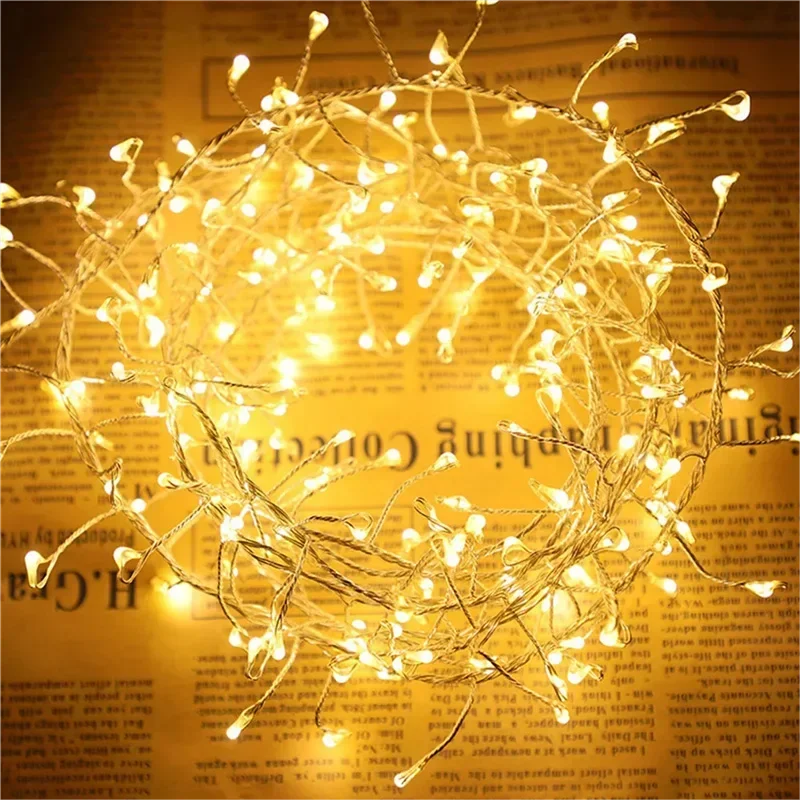 Illuminazione Natalizia a LED con Filo Argento – Fino a 1000 Lampadine LED Multicolore, IP44 per Interni ed Esterni