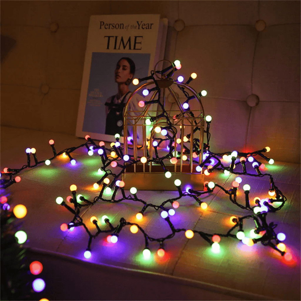 Illuminazione Natalizia a LED per Esterni – Stringa di Luci Resistente alle Intemperie con 8 Modalità di Luce