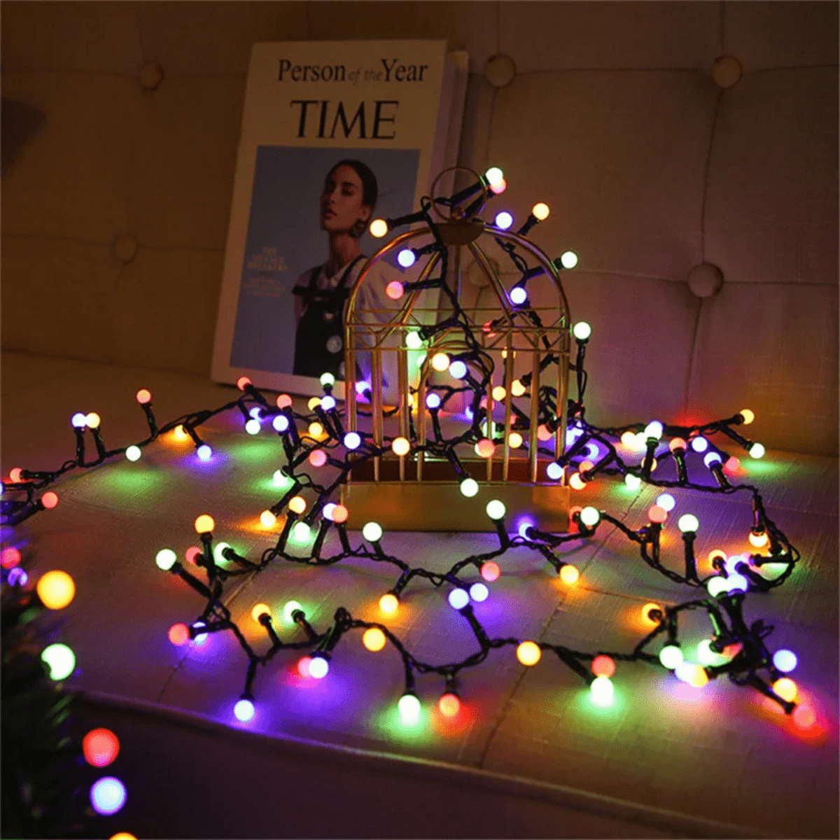 Illuminazione Natalizia a LED per Esterni – Stringa di Luci Resistente alle Intemperie con 8 Modalità di Luce