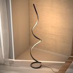 Lampada da Terra LED Scultorea – Lampada di Design a Spirale Moderna