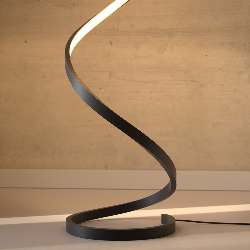 Lampada da Terra LED Scultorea – Lampada di Design a Spirale Moderna