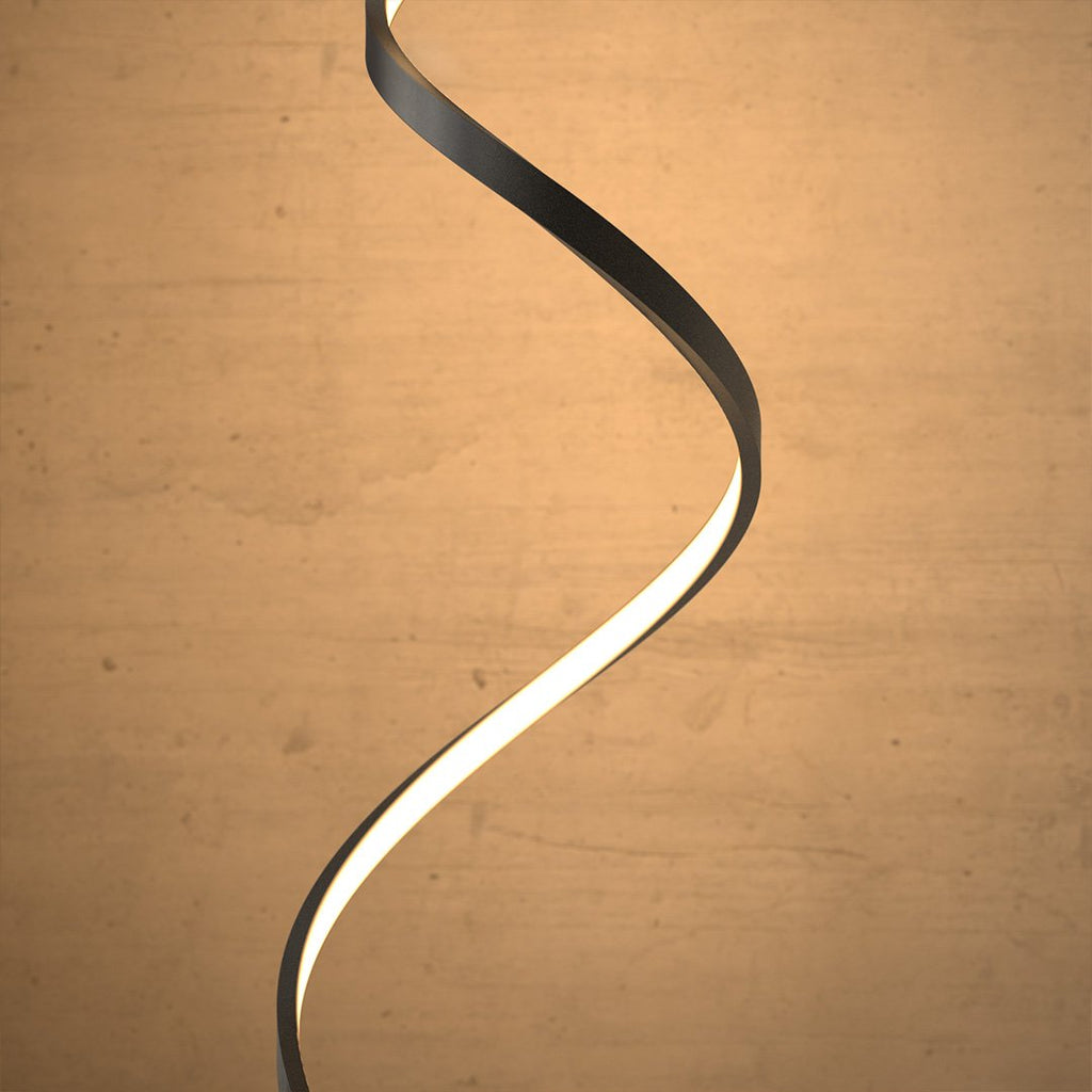 Lampada da Terra LED Scultorea – Lampada di Design a Spirale Moderna