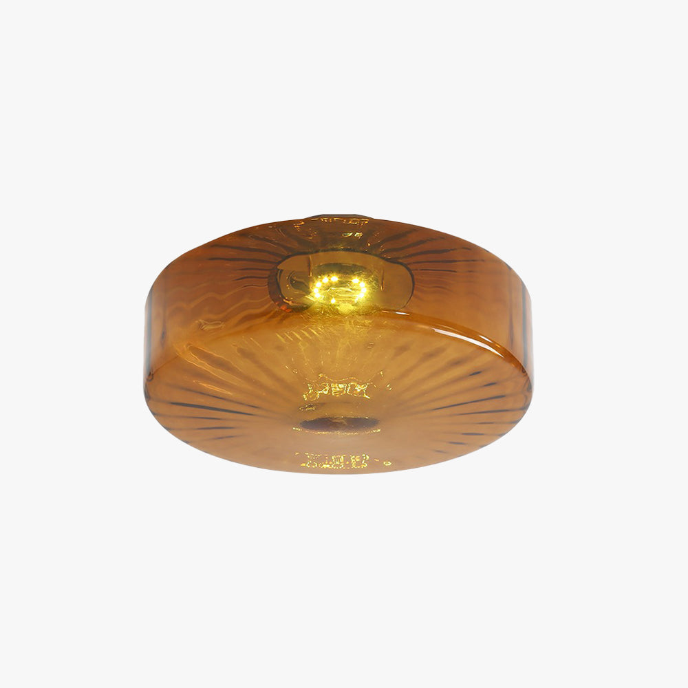 Luce da Soffitto in Vetro Ambra di Giugno
