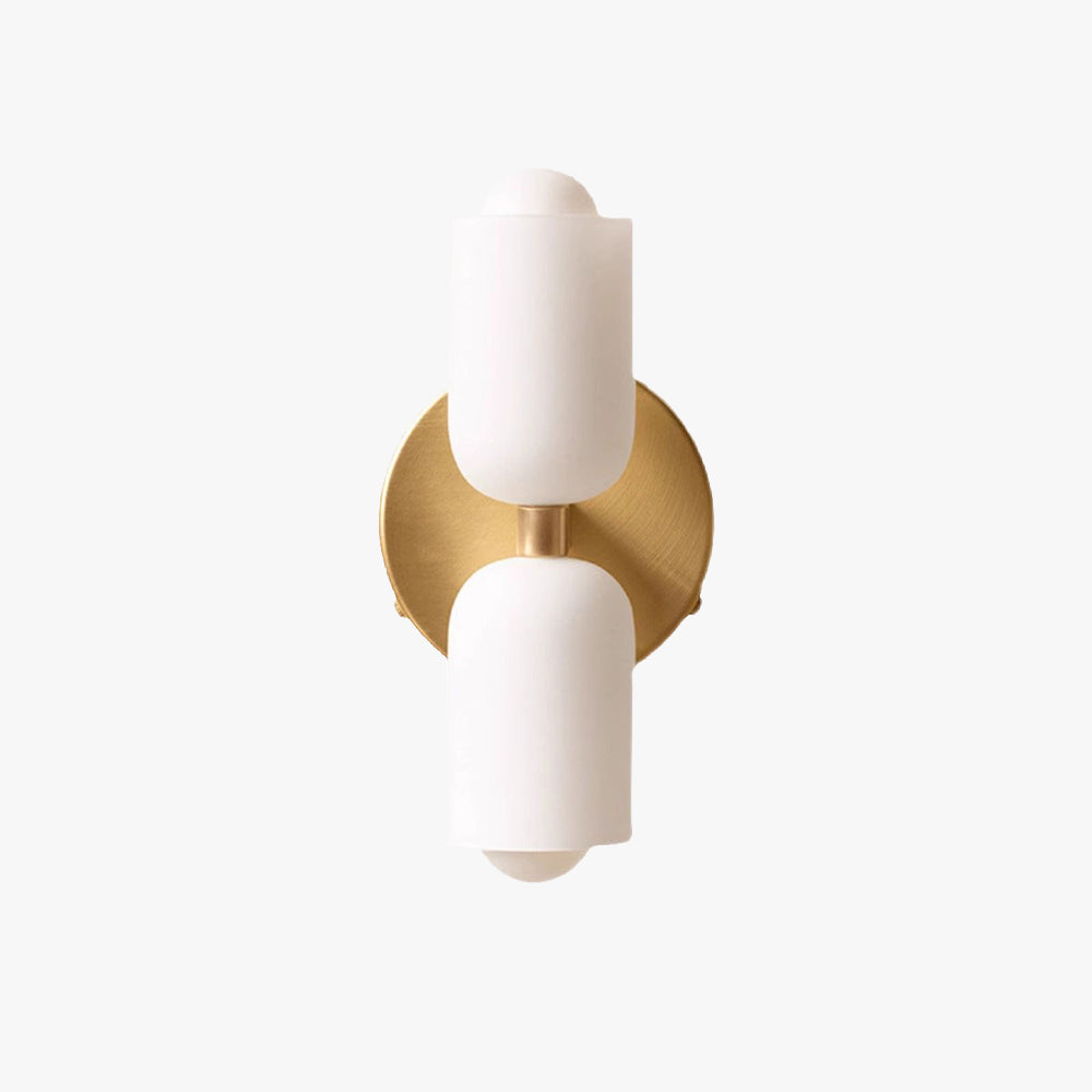 Lampada da parete moderna a LED Valentina Oro Nero per soggiorno e camera da letto