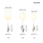 Lampada da soffitto / sospensione a forma di orso con palloncino