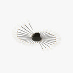 Wesley Flush-Mount Ceiling Light Fuochi d'Artificio, Nero/Oro