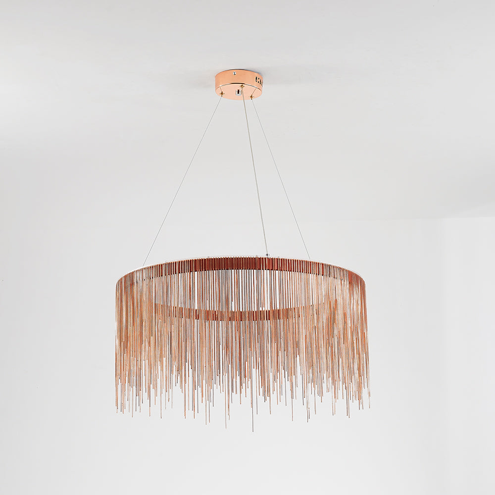 Arisha Lusso LED Lampada a Sospensione Catena Nappa