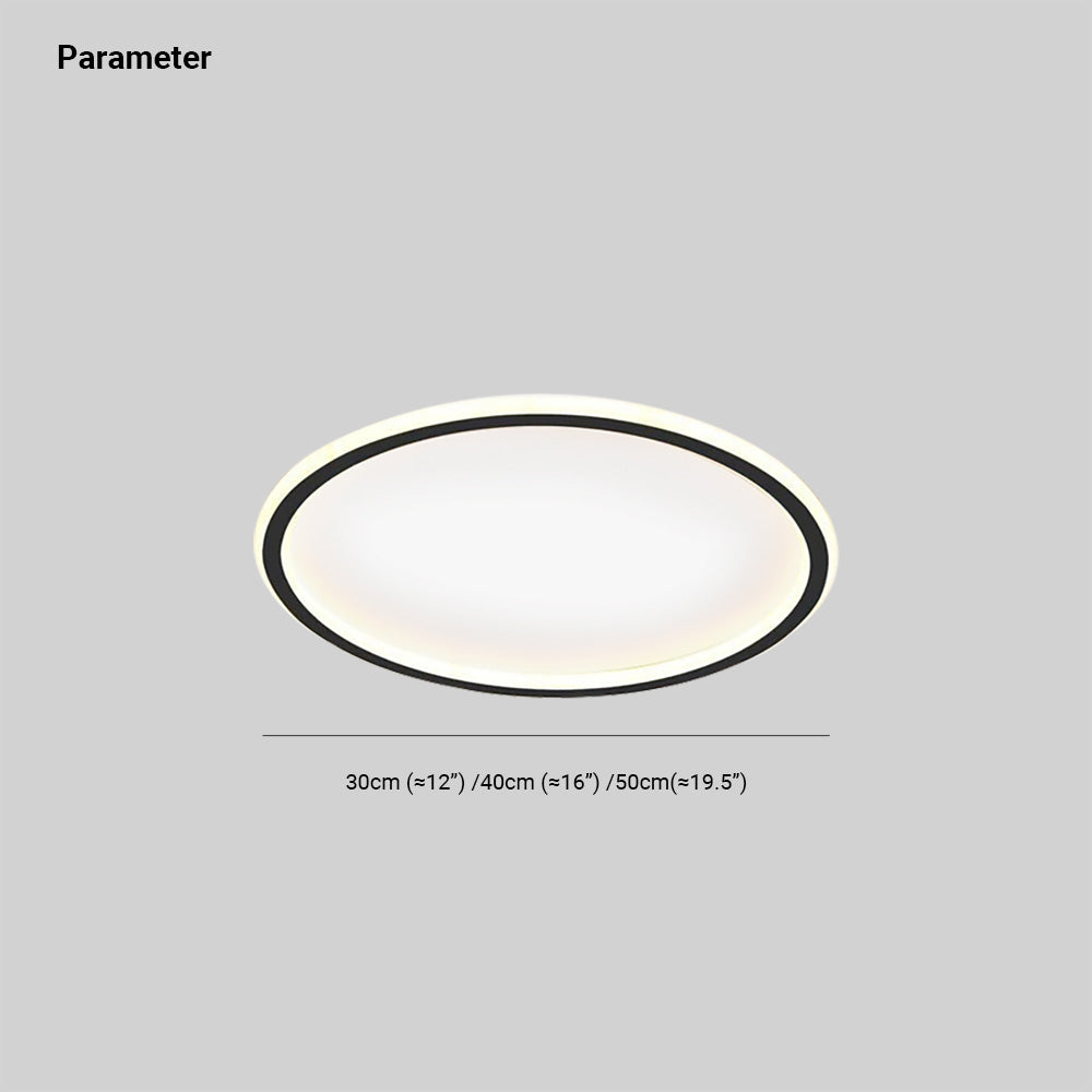 Quasso Flush Mount Ceiling Light Moderno LED Rotondo