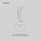 Arisha Design LED Lampada a Sospensione Globo