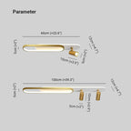 Aim Moderno Faretto da Soffitto, Nero/Oro