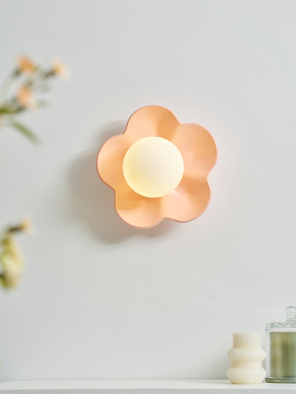 La lampada da parete La fleur