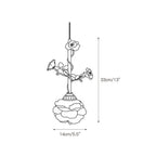 Lampada a sospensione in vetro Lalique Rose