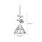 Lampada a sospensione in vetro Lalique Rose