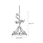 Lampada a sospensione in vetro Lalique Rose