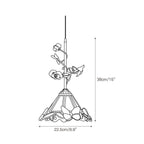 Lampada a sospensione in vetro Lalique Rose